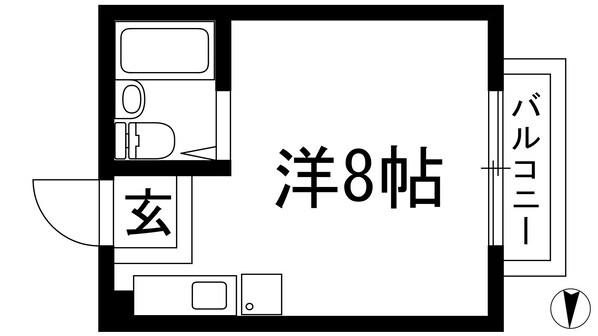 川西ハイツの物件間取画像